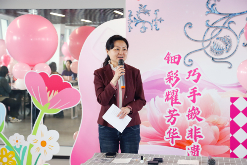 巧手嵌非遗 钿彩耀青春  ——bevictor伟德官网集团开展庆“三八”螺钿胸针创意手工活动