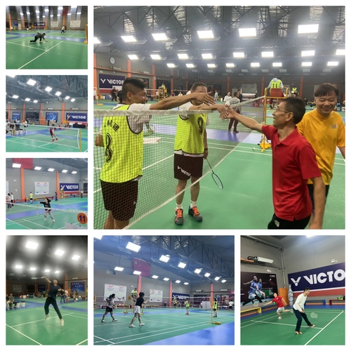 活力无限，，，“羽”动你我  --bevictor伟德官网集团举行2023年羽毛球角逐